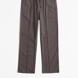 Abercrombie Kids Boys Brown Checkered “Loose Pant”